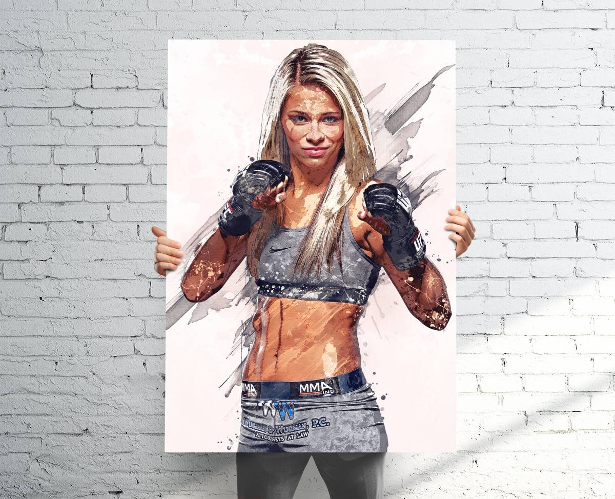 Paige Vanzant Ufc Sports Art Print, Ufc Mma, Sports Decor – Poster | Canvas Wall Art Print