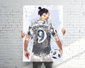 Zlatan Ibrahimovic La Galaxy Sports Art Print, Soccer/Football, Sports Decor – Poster | Canvas Wall Art Print