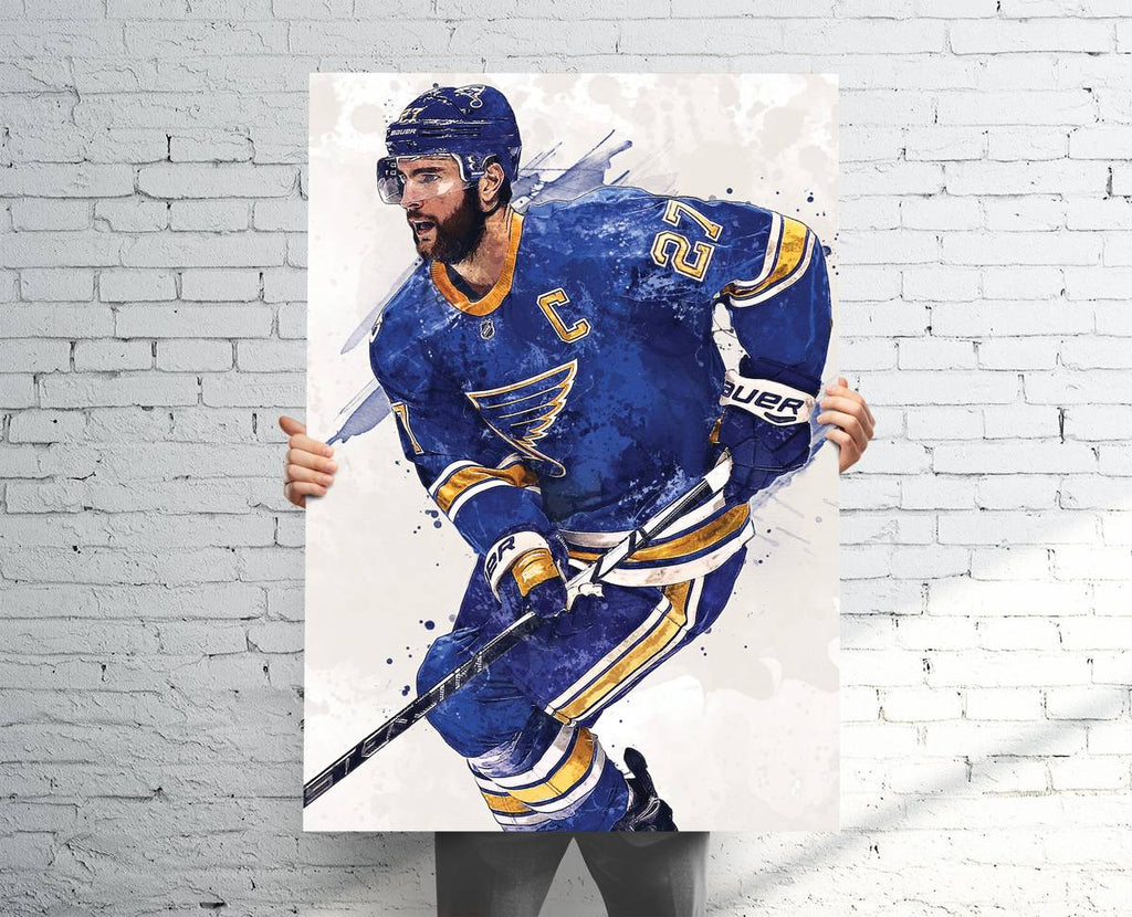 Alex Pietrangelo St. Louis Blues Sports Art Print, Hockey, Sports Decor – Poster | Canvas Wall Art Print