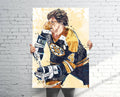 Bobby Orr Boston Bruins (V2) Sports Art Print, Hockey, Sports Decor – Poster | Canvas Wall Art Print
