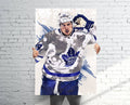 Auston Matthews 'Goal Celly' Maple Leafs Sports Art Print, Hockey, Sports Decor – Poster | Canvas Wall Art Print