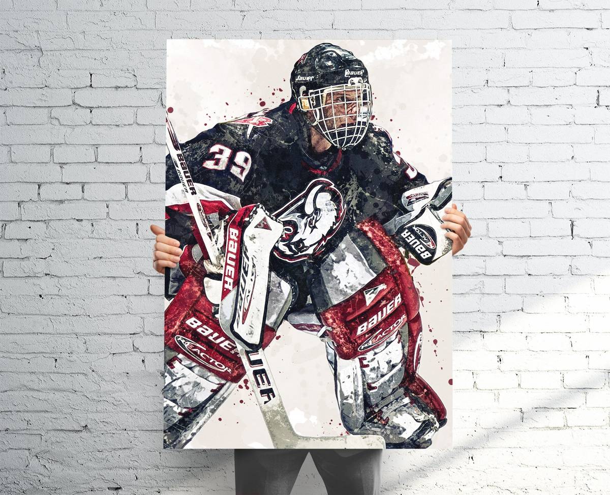 Dominik Hasek Buffalo Sabres Sports Art Print, Hockey, Sports Decor – Poster | Canvas Wall Art Print