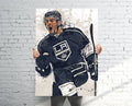 Drew Doughty La Kings Sports Art Print, Hockey, Sports Decor – Poster | Canvas Wall Art Print