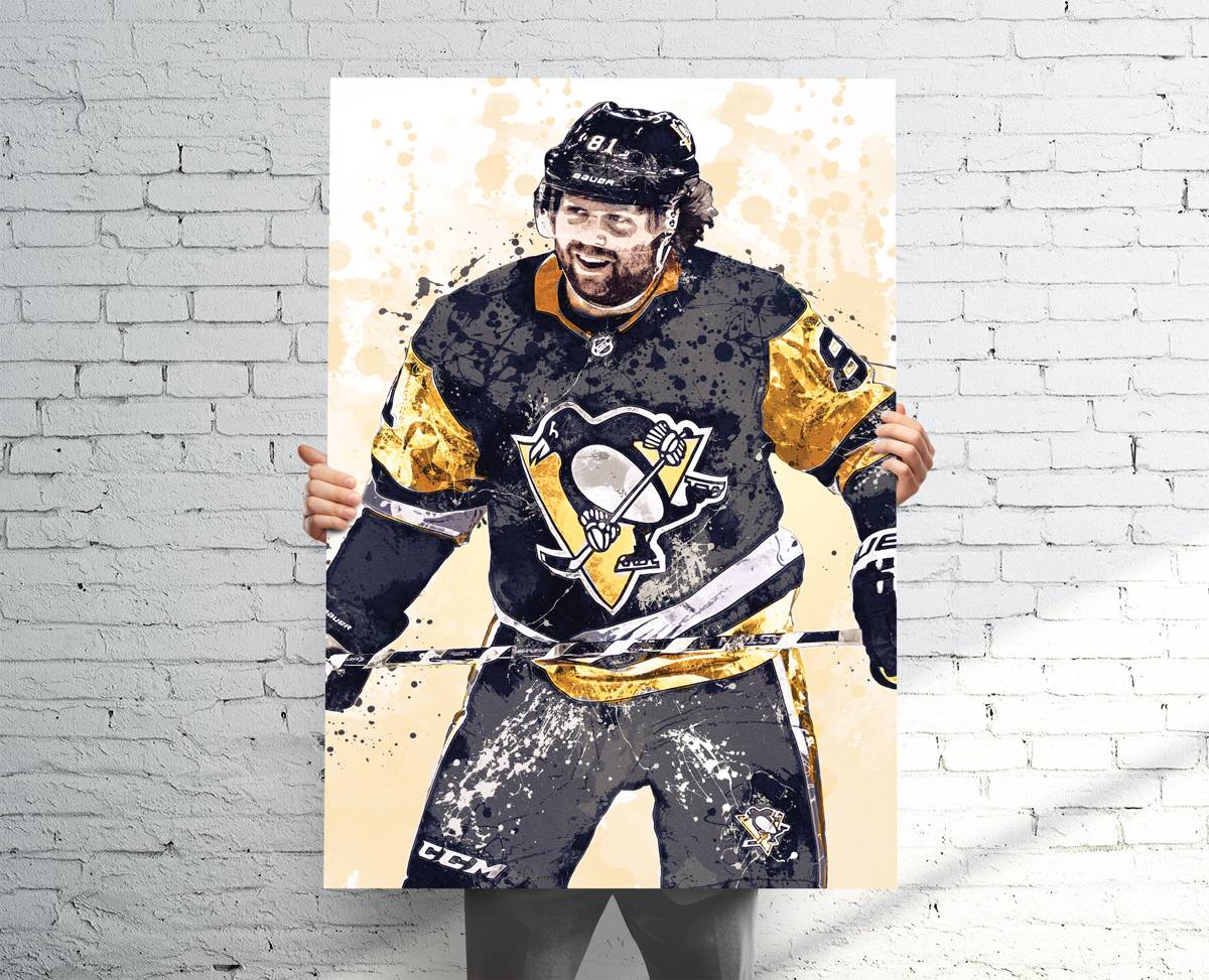 Phil Kessel Pittsburgh Penguins Sports Art Print, Hockey, Sports Decor – Poster | Canvas Wall Art Print