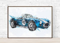 1966 Shelby Cobra Truck And Car Lovers, Classic Truck, Classic Car – Poster | Canvas Wall Art Print