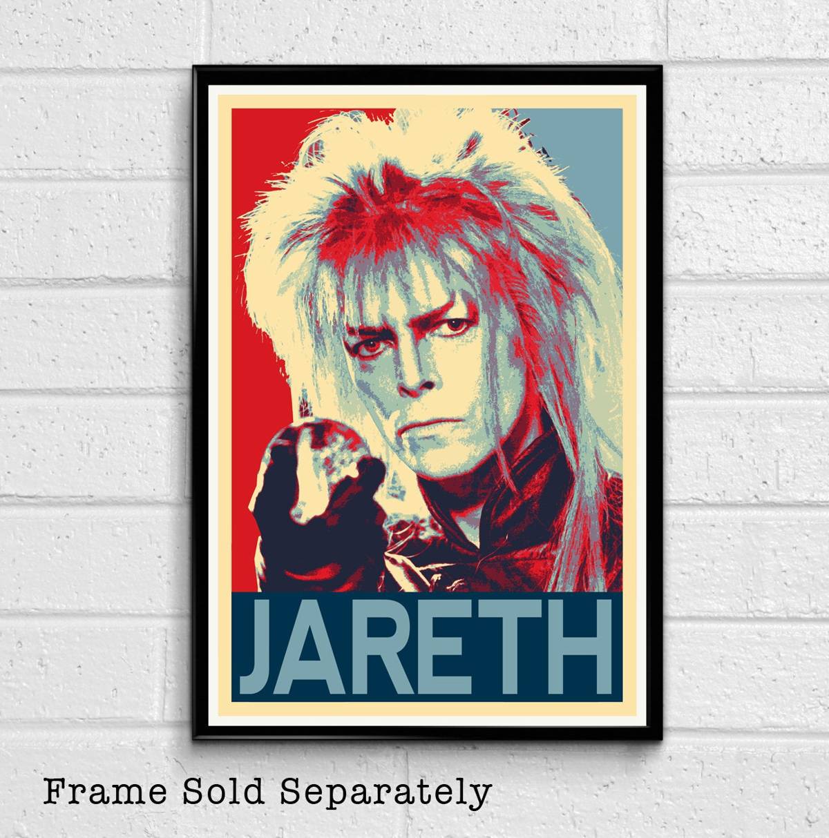 Jareth The Goblin King From Labyrinth Illustration - David Bowie - Poster | Canvas Wall Art Print