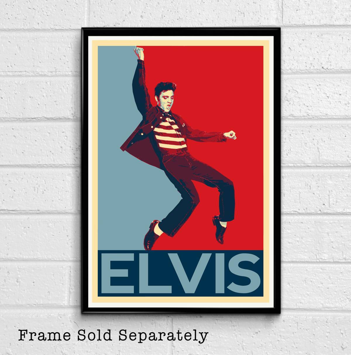 Elvis Presley Illustration #3 - American Rock Music Icon - Poster | Canvas Wall Art Print