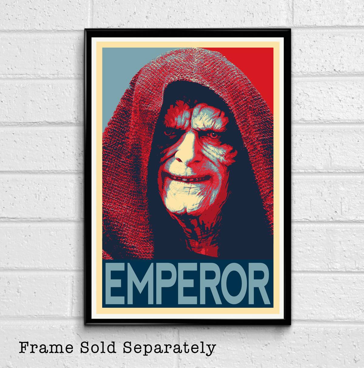 The Emperor Darth Sidious From Star Wars Illustration #3 - Sith Lord Film Sci-Fi Movie - Poster | Canvas Wall Art Print