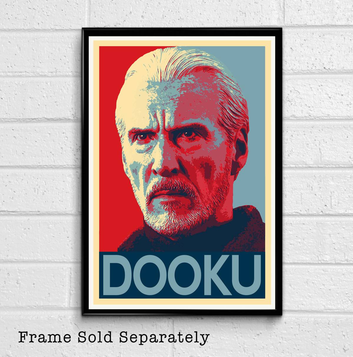 Count Dooku From Star Wars Illustration - Darth Tyranus Sith Lord Film Sci-Fi Movie - Poster | Canvas Wall Art Print