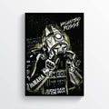 Valentino Rossi 2019 Vr46 Moto Gp Sketch Typography Art Motorcycle Motorbike - Poster | Canvas Wall Art Print