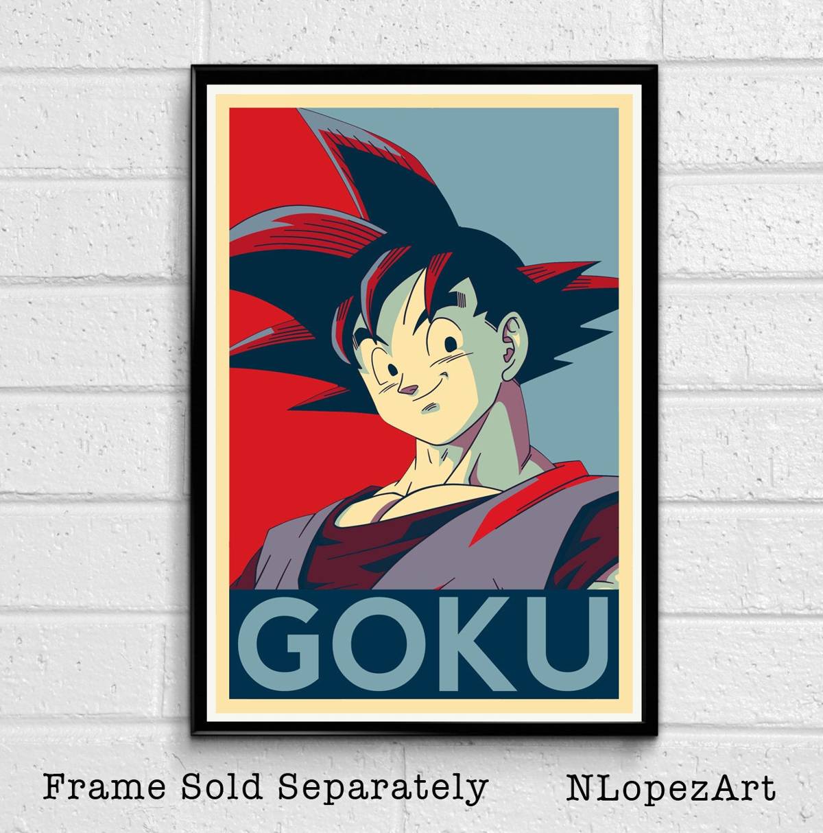 Son Goku Dragon Ball Illustration #3 - Dbz Manga Kakarot Anime Japanese Television Super Saiyan - Poster | Canvas Wall Art Print