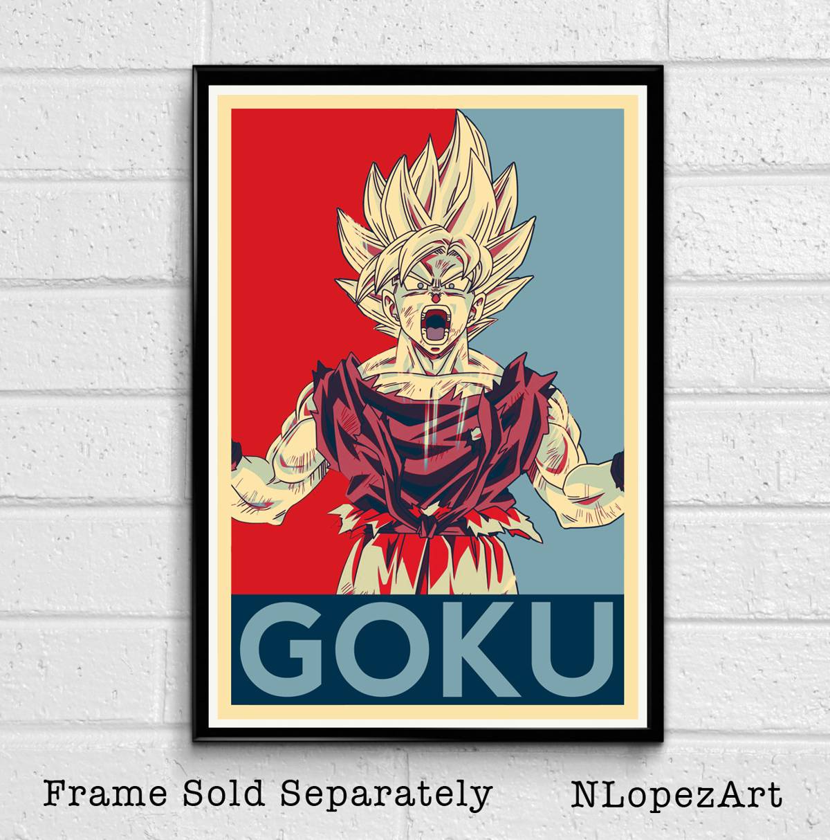 Son Goku Dragon Ball Illustration #4 - Dbz Manga Kakarot Anime Japanese Television Super Saiyan - Poster | Canvas Wall Art Print