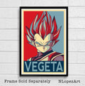 Vegeta Dragon Ball Illustration #3 - Dbz Manga Anime Japanese Television Super Saiyan - Poster | Canvas Wall Art Print