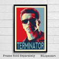 Terminator Robot Illustration #3 - Arnold Schwarzenegger Sci-Fi Film Robot Movie - Poster | Canvas Wall Art Print