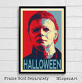 Michael Myers Halloween Illustration - Horror Movie Monster Slasher - Poster | Canvas Wall Art Print