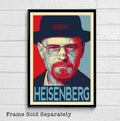 Heisenberg From Breaking Bad Illustration - Walter White Television Tv - Poster | Canvas Wall Art Print
