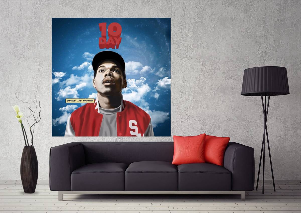 Chance The Rapper Artist 10 Day Art #283 - Poster | Canvas Wall Art Print