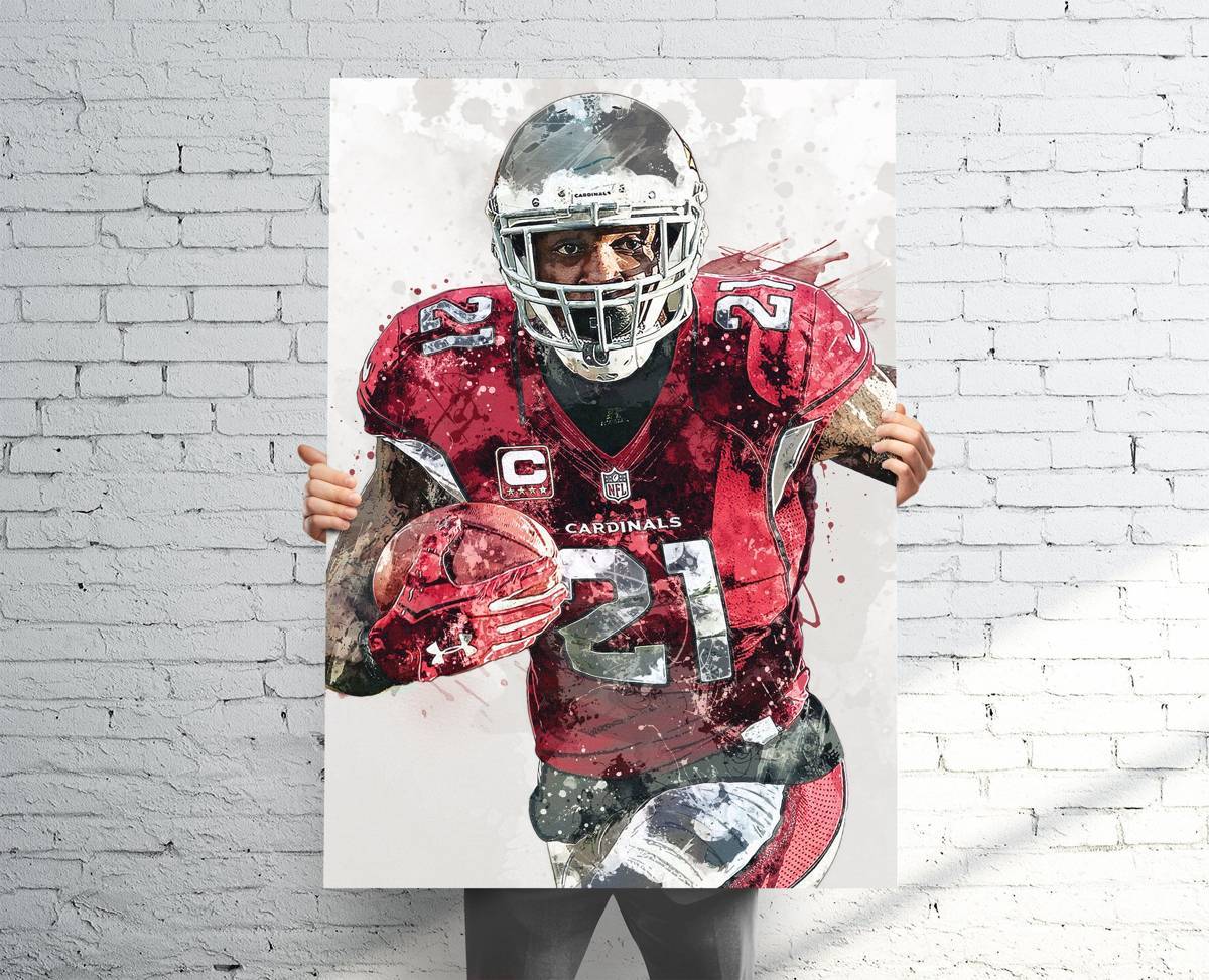 Patrick Peterson Arizona Cardinals Sports Art Print, Football Fan, Sports Decor – Poster | Canvas Wall Art Print