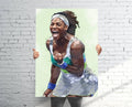 Serena Williams Tennis Sports Art Print, Tennis, Kids Room Decor, Sports Decor – Poster | Canvas Wall Art Print