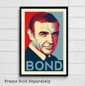 007 James Bond Sean Connery Illustration #6 - British Spy Film Movie - Poster | Canvas Wall Art Print