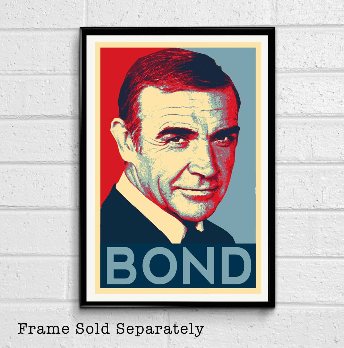 007 James Bond Sean Connery Illustration #6 - British Spy Film Movie - Poster | Canvas Wall Art Print