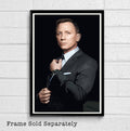 007 James Bond Daniel Craig Illustration #3 - British Spy Film Movie - Poster | Canvas Wall Art Print