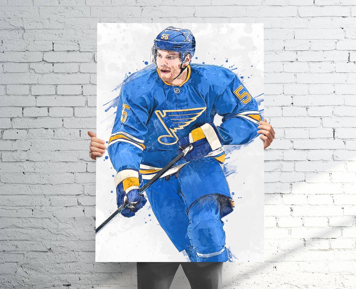 Colton Parayko St. Louis Blues Sports Art Print, Hockey Fan, Sports Decor – Poster | Canvas Wall Art Print