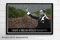 Martin Luther King Jr "I Have A Dream" Speech Illustration -American Civil Rights Black History - Poster | Canvas Wall Art Print