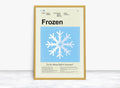 Frozen Mid-Century Modern Inspired Print - Poster | Canvas Wall Art Print