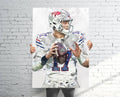 Josh Allen Buffalo Bills Sports Art Print, Football Fan, Sports Decor – Poster | Canvas Wall Art Print