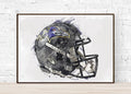 Baltimore Ravens Helmet - Sports Art Decor - Football Helmet Art - Man Cave Gift – Poster | Canvas Wall Art Print