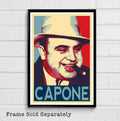 Al Capone Political Illustration #2 - American Gangster Mafia Mobster - Poster | Canvas Wall Art Print