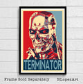 Terminator Robot Illustration #2 - Arnold Schwarzenegger Sci-Fi Film Robot Movie - Poster | Canvas Wall Art Print