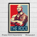The Rock Dwayne Johnson Illustration #1 - Film Movie Actor Wwe Wrestler Fitness - Poster | Canvas Wall Art Print
