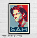 Sam Winchester Supernatural Illustration #1 - Sci-Fi Television - Poster | Canvas Wall Art Print