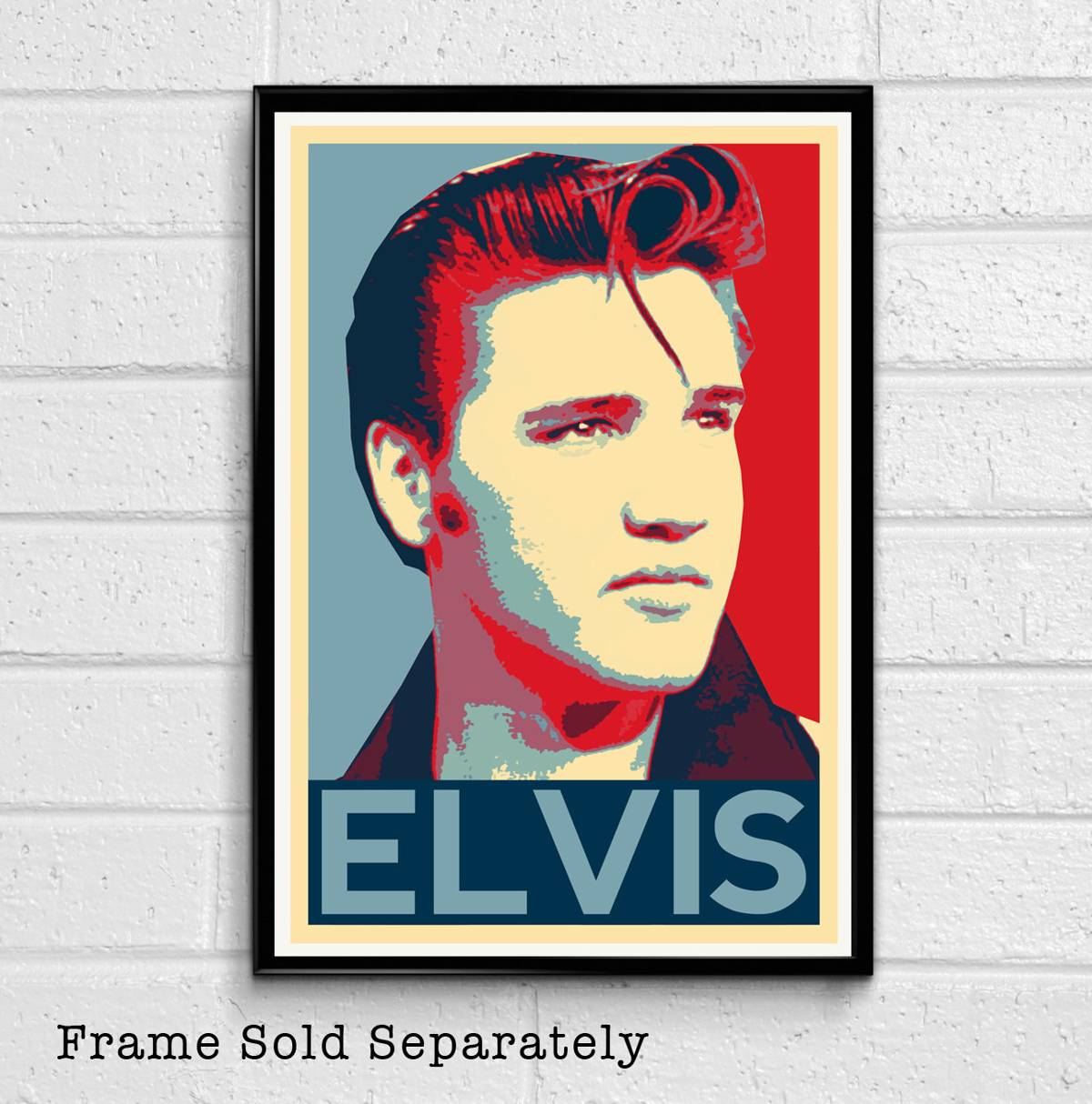 Elvis Presley Illustration #2 - American Rock Music Icon - Poster | Canvas Wall Art Print