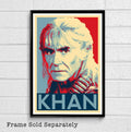 Khan From Star Trek Illustration #2 - Sci-Fi Film Movie - Poster | Canvas Wall Art Print