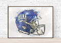 New York Giants Helmet - Sports Art Decor - Football Helmet Art – Poster | Canvas Wall Art Print