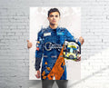 Lando Norris Mclaren Sports Art Print, F1 Racing, Sports Decor – Poster | Canvas Wall Art Print