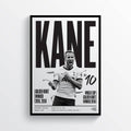 Harry Kane Tottenham Hotspur Spurs England Football Player Print - Poster | Canvas Wall Art Print