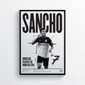 Jadon Sancho Borussia Dortmund England Football Player Print - Poster | Canvas Wall Art Print