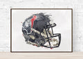 Houston Texans Helmet - Sports Art Decor - Football Helmet Art – Poster | Canvas Wall Art Print