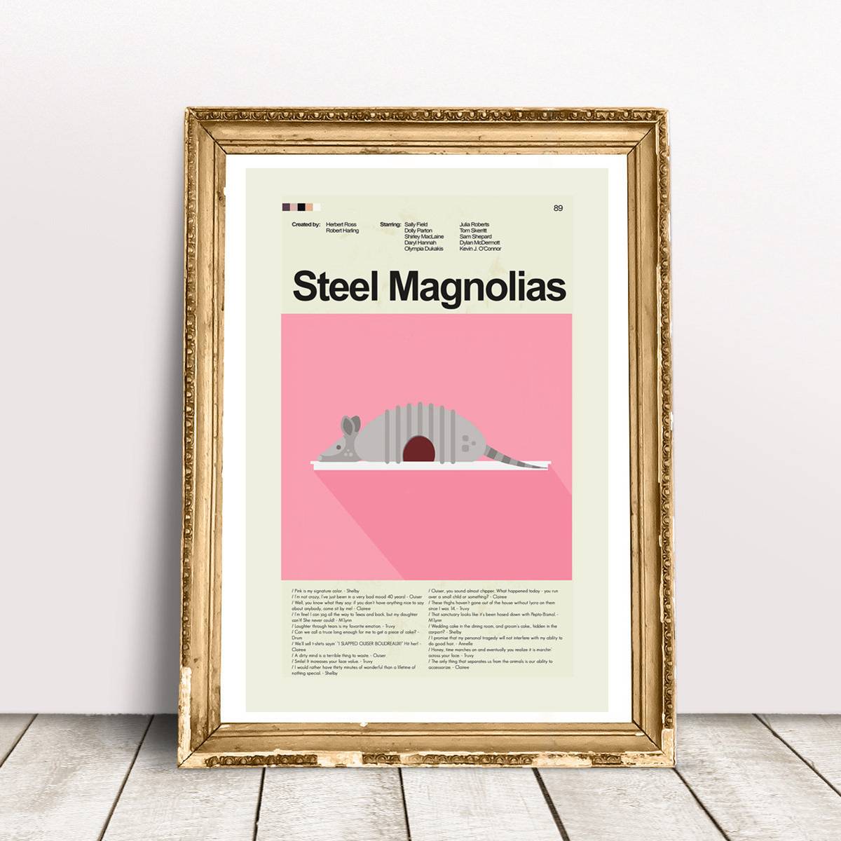 Steel Magnolias Mid-Century Modern Inspired Print - Poster | Canvas Wall Art Print