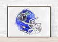Tennessee Titans Helmet - Sports Room Decor - Football Helmet Art – Poster | Canvas Wall Art Print