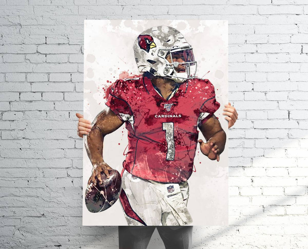 Kyler Murray Arizona Cardinals (V2) Sports Art Print, Football, Sports Decor – Poster | Canvas Wall Art Print