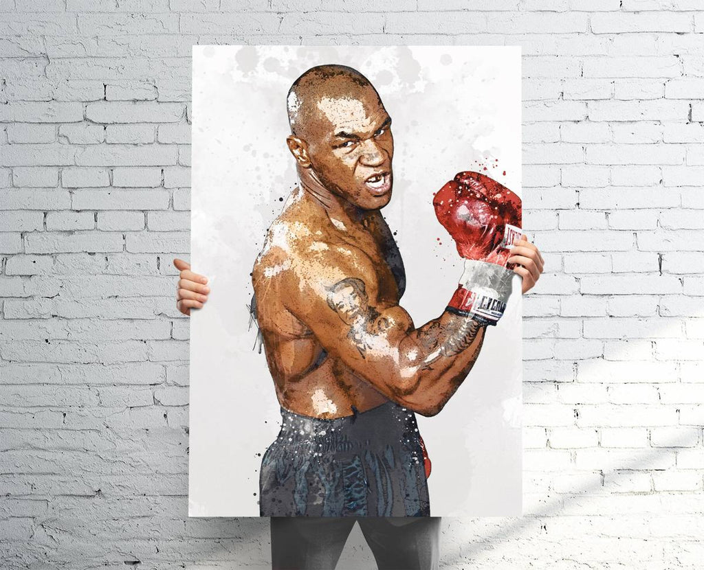 Mike Tyson Boxing Sports Art Print, Boxing Fan, Sports Decor – Poster | Canvas Wall Art Print