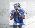 Matthew Stafford Detroit Lions Sports Art Print, Football, Sports Decor – Poster | Canvas Wall Art Print