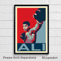 Boxer Muhammad Ali Illustration #3 - Cassius Clay Boxing Sports Icon - Poster | Canvas Wall Art Print