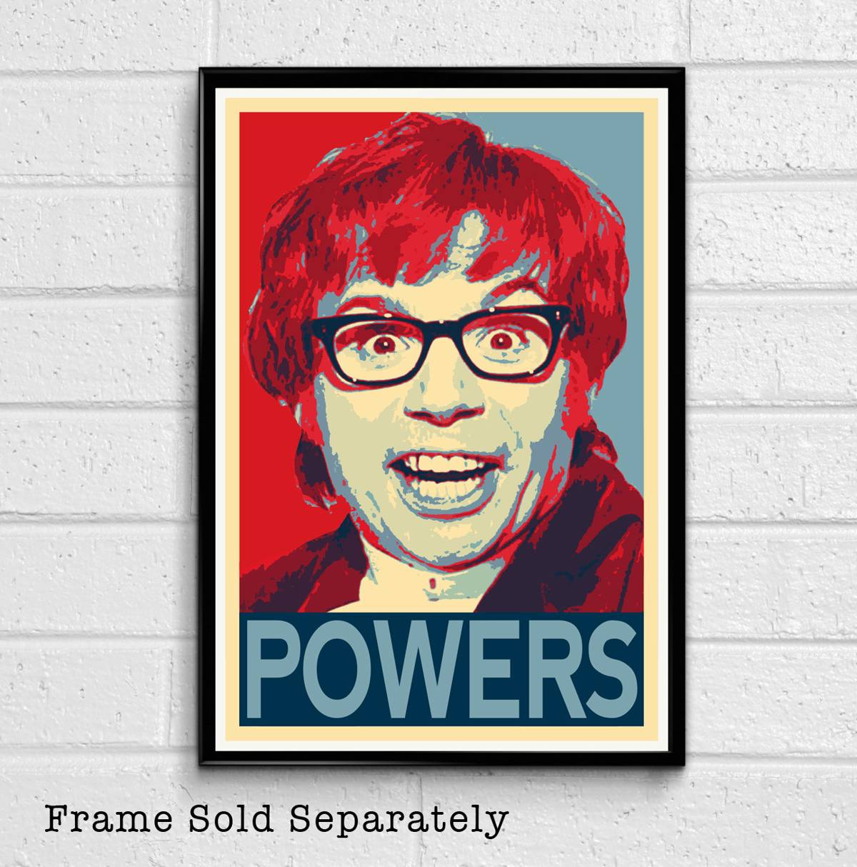 Austin Powers Illustration #2 - British Spy 60'S Comedy - Poster | Canvas Wall Art Print