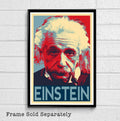 Albert Einstein Scientist Illustration - Physicist Science Icon - Poster | Canvas Wall Art Print